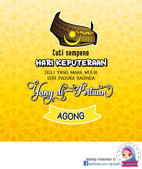 Tarikh cuti umum sempena hari keputeraan agong pada 8 jun 2020. Syazalina83 Cuti Sempena Hari Keputeraan Duli Yang Maha Mulia Seri Paduka Baginda Yang Di Pertuan Agong Pkpb Facebook