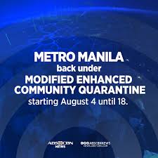 Mecq will be implemented in areas tagged as containment zones. 15 Day Mecq For Ncr Calabarzon And Central Luzon