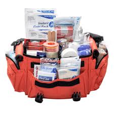Survival first aid kit essentials. Sports First Aid Kit Orange Bag Mfasco Health Safety