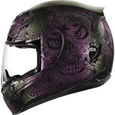 Icon Airmada Chantilly Opal Full Face Helmet Purple 2xs 0101 10765