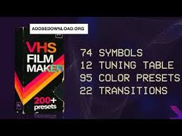 Vhs Film Maker Transition Premiere Pro Presets Music Free Download Vhs Film Filmmaking