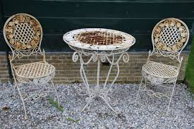 Al Fresco Chair Eat Garden Gravel Home Outside Relax Rust Table Table And Chairs White Chair Table And Chairs Outdoor Furniture Sets