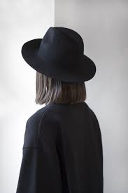 Black Hat Minimalist Black Hat Black Sweater All Black Everything Style Fashion Minimal Fashion