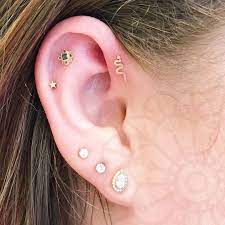 Pierced Co On Instagram Piercedbygina Is Forever Making Forward Helix Piercings Look Effortl Forward Helix Piercing Forward Helix Earrings Earings Piercings
