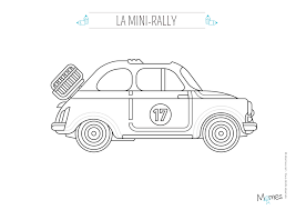 Toutes sortes de voitures à colorier sont ici ! Coloriage La Voiture De Rallye Momes Net