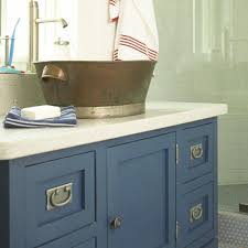 Pin By Corean Layman On Bathrooms Coastal Inspired Bathrooms Blue Bathroom Vanity Beach Bathrooms