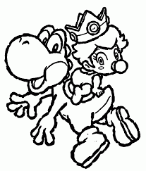 Super coloring free printable coloring pages for kids coloring sheets free colouring book illustrations printable pictures clipart black and white pictures line art and drawings. Super Mario Yoshi Coloring Pages Coloring Home