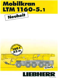 Liebherr Ltm 1160 5 1 Specifications Cranemarket