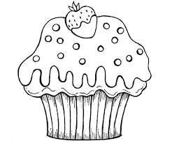 Printable kids cupcake 2d01 coloring page. Cupcake Coloring Page For Kids Cupcake Coloring Pages Clipart Large Size Png Image Pikpng