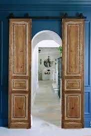 Distressed Whitewashed Barn Doors Antique French Door Custom Etsy In 2021 Sliding Doors Interior Antique French Doors Arched Barn Door