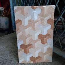 Lap dinding keramik proclean lap dinding kamar mandi. Keramik Dinding Taman 25x40 Timbul Cream Coklat Motif Puzzle Mulia Shopee Indonesia