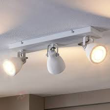 Deckenleuchte Kadiga Beton Weiss Led Gu10 Dreiflammig Strahler Decke Lampenwelt Lampdecke Loftslampe Loftslamper Loft