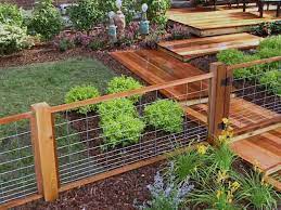 Hog wire and panels were designed for creating pens to contain hogs, but has been gaining in popularity for residences. How To Install A Custom Hog Wire Fence Video Hgtv