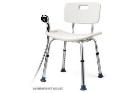 Shower chair bathroom pure white resin stone shower stool. Equipmed Shower Chair Stool Adjustable Seat Bath Aid With Shower Holder Kogan Com