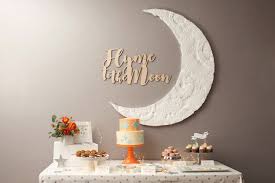 Fly Me To The Moon Joint Birthday Party Kara S Party Ideas Joint Birthday Parties Space Birthday Party Moon Party Ideas