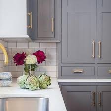 Cream and grey kitchen ideas. Cream Dark Gray Kitchen Cabinets Design Ideas