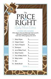Instant Download Giraffe Baby Shower Games Pack Printable Etsy Baby Shower Giraffe Giraffe Baby Shower Theme Baby Shower Games