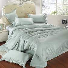 Luxury King Size Bedding Set Queen Light Mint Green Duvet Cover Double Bed In A Bag Sheet Linen Qu Green Duvet Covers King Size Bedding Sets Queen Bedding Sets