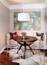 Banket And Round Table Small Dining Room Decor Small Dining Room Table Dining Room Small