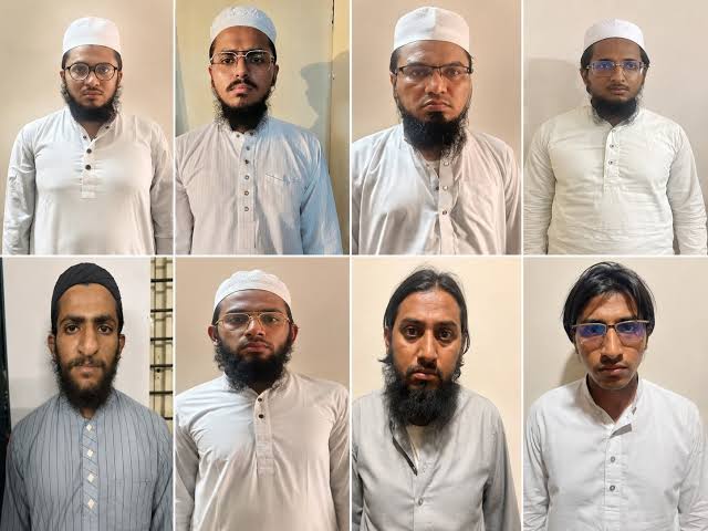 Gujarat ATS arrested 8 individuals link with JeM across India.