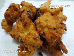 These are prepared by adding the flowers to the besan batter, seasoning the mixture and frying them until. Maida Pakoda Great Secret Of Life Tasty Recipes