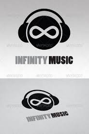 Black And White Music Logo Infinity Music Logo Design Template Vector Logotype Download It Here Http Graphicriver Net Item Infinity Musi Music Logo Music Logo Design Infinity Music