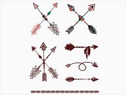 80 Off Sale Svg Arrows 45 Tribal Arrows Curved Hand Painted Etsy Tribal Arrows Tribal Svg Clip Art