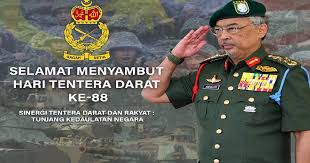 Tarian perang hari atm 2019. Agong Zahir Penghargaan Kepada Anggota Tentera Darat