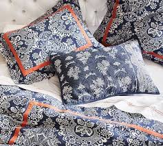 Pottery barn jacquard medallion duvet cover king/california king & two euro shams ~gray~ $319.00 $ 319. Elaine Print Duvet Cover Amp Sham Blue Potterybarn Duvet Covers Vibrant Bedding Colorful Duvet Covers