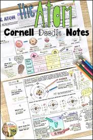 Atoms And Reading The Periodic Table Cornell Doodle Notes And Powerpoint In 2020 Doodle Notes Teaching Chemistry Note Taking Strategies