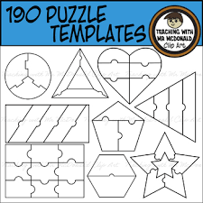 The pdf templates should be used when you want to decorate a sheet of paper with crayons, markers, or colored pencils before cutting out the individual puzzle pieces. Blank Puzzle Pieces Worksheets Teaching Resources Tpt