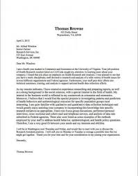 Cover Letter Samples Uva Career Center