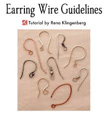 earring wire guidelines jewelry making journal