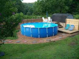 Raised Porch For Above The Ground Pool Pool Patio Backyard Pool Landscaping In Ground Pools