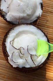 Glace A La Noix De Coco Maison Avec 3 Ingredients Copeaux De Noix De Coco Delicieux Desserts Noix De Coco