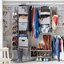 Using bins at the top of your closet will help organize random products. Dorm Essentials Checklist Pottery Barn