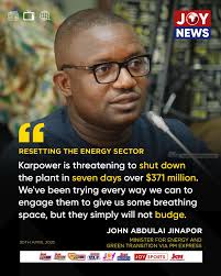 Power crises to worsen in the coming days as Karpower threatens to shu...