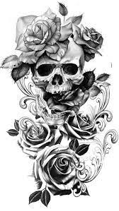 No doubt about it, the rose and skull tattoo is an example of two completely opposite symbols working perfectly together in one design. Pin By Katina On Tattoo Ideas Skull Rose Tattoos Skull Tattoo Flowers Tattoos