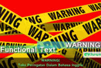 Notice atau pemberitahuan tersebut memberitahukan bahwa semua pekerja dan pengunjung harus mengenakan pelindung mata. Contoh Warning Di Lingkungan Sekolah Grammar Co Id