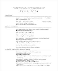 10 Sample Medical Curriculum Vitae Templates Pdf Doc Free Premium Templates