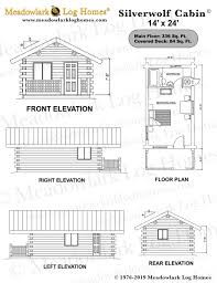 Whitfield is a tiny cabin with a sleeping loft. Silverwolf Cabin 14x24 Meadowlark Log Homes