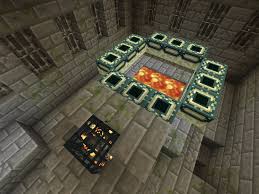 A chest in a stronghold chamber. Stronghold Under Spawn Village Mcpe Seed Minecraft Seed Hq