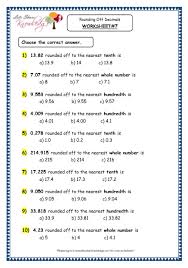 Grade 4 Maths Resources (3.4 Rounding Off Decimals Printable ...