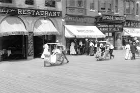 Atlantic City Boardwalk Hand Buggies 1920 4x6 Reprint Of Old Photo Atlantic City Boardwalk Atlantic City Boardwalk Art