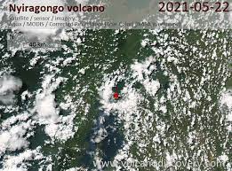 Smouldering ashes are seen early morning in goma in the east of the democratic republic of congo on 23 may 2021 following the eruption of mount nyiragongo. Kjhlfgqnj6otym