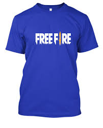 It has short sleeves and collarless round neackline. Https Teeshopper In Products Free Fire T Shirt By Garena