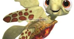 3x3 Squirt Sea Turtle Disney Pixar Finding Nemo Wall Decal Wallpaper Sticker