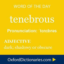 Tenebrous Uncommon Words Weird Words Words