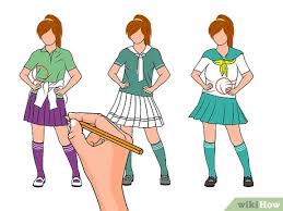 No matter what type of clothing you are drawing, they all follow basic principles…they are all soft and conform to the body. How To Draw Anime Girl S Clothing With Pictures Wikihow