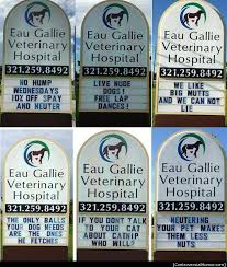Humorous Signs From A Veterinary Clinic Veterinary Humor Veterinary Hospital Clever Advertising
